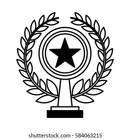 trophy award isolated icon