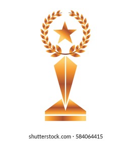 trophy award isolated icon