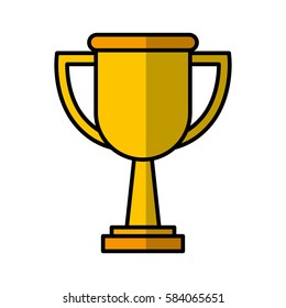 trophy award isolated icon