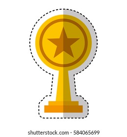 trophy award isolated icon