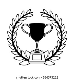 trophy award isolated icon
