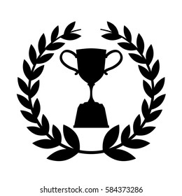 trophy award isolated icon