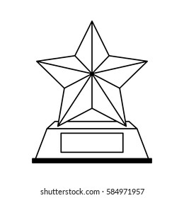 trophy award isolated icon