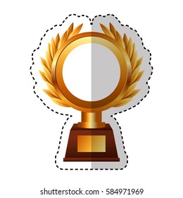 trophy award isolated icon