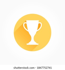 Icono de color de la sombra larga del premio Trofeo