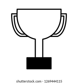 trophy award on white background