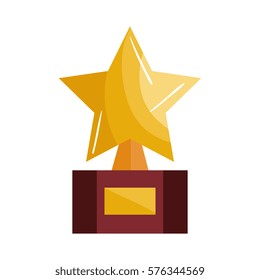 Trophy Award Star Icon