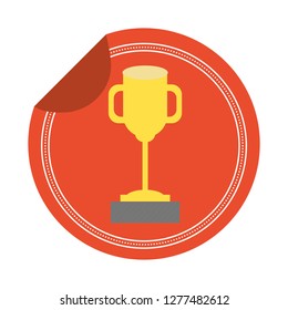 trophy award sticker