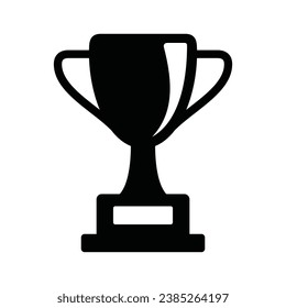 Trophy Award Winner icon logo design vector template illustration. EPS 10