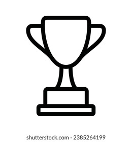 Trophy Award Winner icon logo design vector template illustration. EPS 10