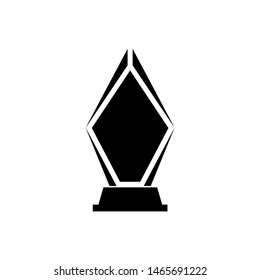 trophy awards icon, logo isolated on white background