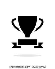 Trophy and awards icon on white background. Vector illustration.