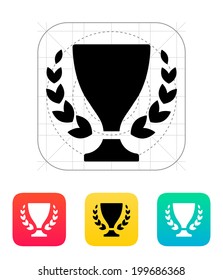 Trophy and awards icon. Vector illustration.