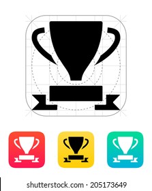 Trophy and awards icon. Vector illustration.