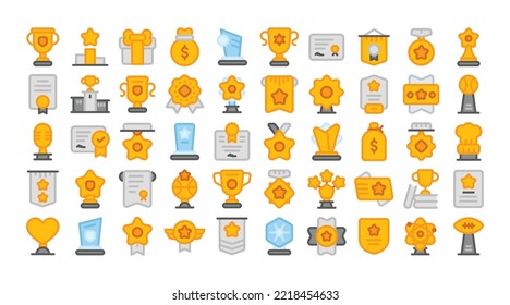 Iconos de trofeo y premios.