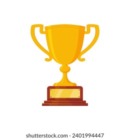 ilustración de premios trophy en estilo plano