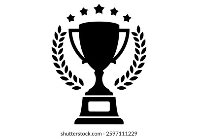 trophy and awards vector illustration white background

