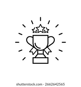 Diseño de fondo de trofeo. Campeón, ganador, trofeo de logro