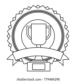 trophy badge banner ribbon decoration
