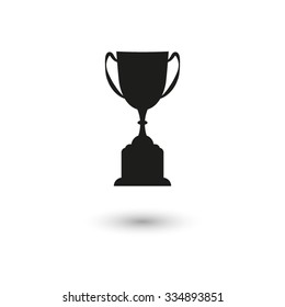 Trophy  - black vector icon