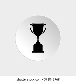 Trophy  - black vector icon
