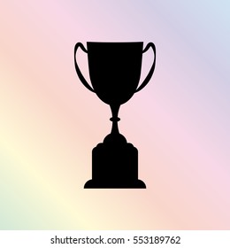 Trophy  - black vector icon