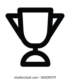Trophy Bold Line Vector Icon
