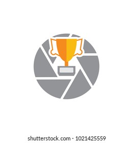 Trophy Camera Logo Icon Design