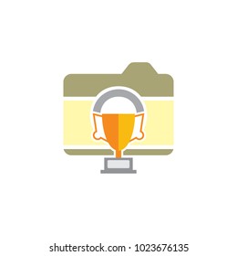 Trophy Camera Logo Icon Design