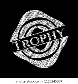 Trophy chalkboard emblem