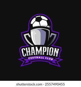 Trophy Champion Football for Soccer Sport 