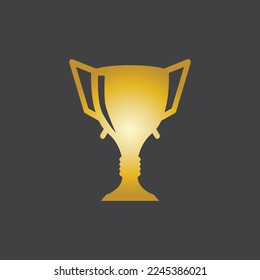 Trophy Champion Logo With Black Background