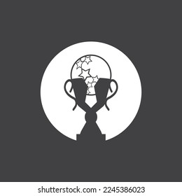 Trophy Champion Logo With Black Background
