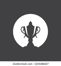 Trophy Champion Logo With Black Background