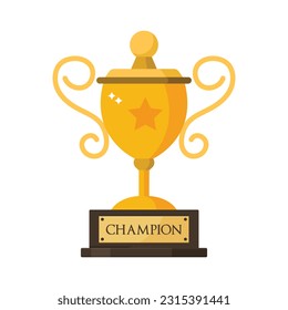 Trophy with Champion Name Plate