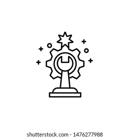 Trophy, champion, winner icon. Element of customer services icon