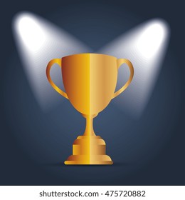 trophy championship winner  vector illustration design eps10
