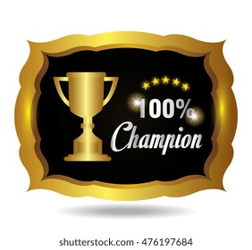 trophy championship winner  vector illustration design eps10