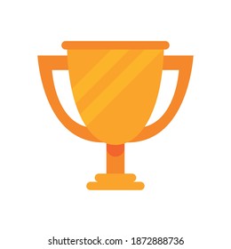 trophy cup award isolated icon vector illustration design