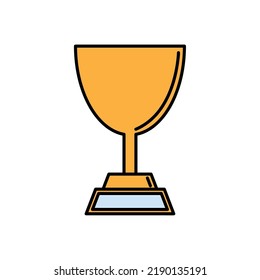 trophy cup award isolated icon