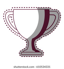 trophy cup award isolated icon