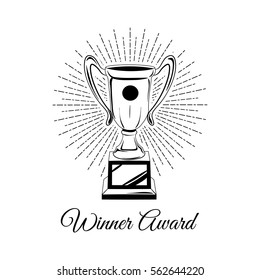 Trophy cup award. isolated on a white background