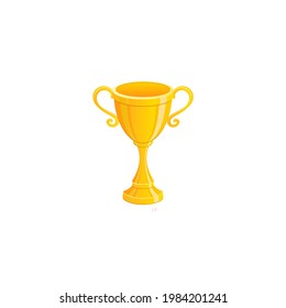Trofeo, premio, icono vector en estilo plano