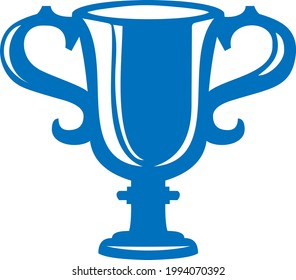 Trofeo, premio, icono vector en estilo plano