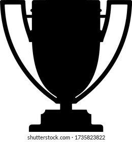 Trophy cup, award, vector illustration in flat style