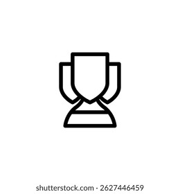 Trophy cup champion award vector logo design