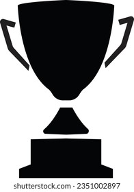 Trophy cup. Champion trophy, sport award. Winner prize, champions realistic vector celebration winning concept