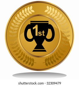 trophy cup coin