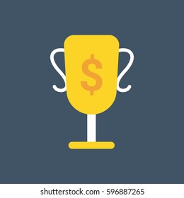 Trophy Cup Flat Icon