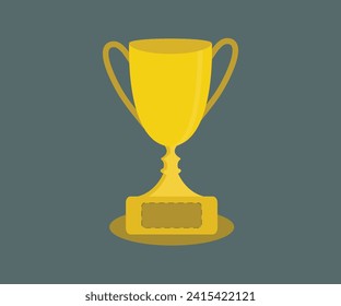 Trophy Cup Flat Icon vector design